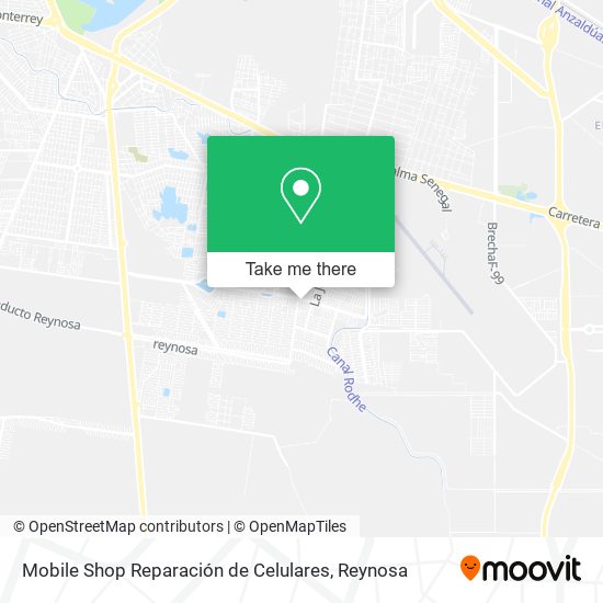 Mapa de Mobile Shop Reparación de Celulares