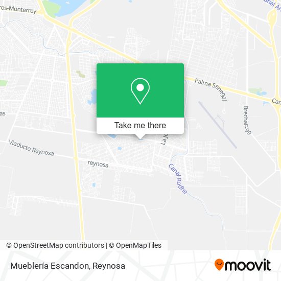 Mueblería Escandon map
