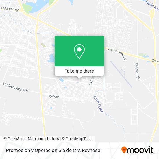 Mapa de Promocion y Operación S a de C V