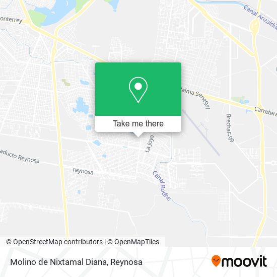 Molino de Nixtamal Diana map