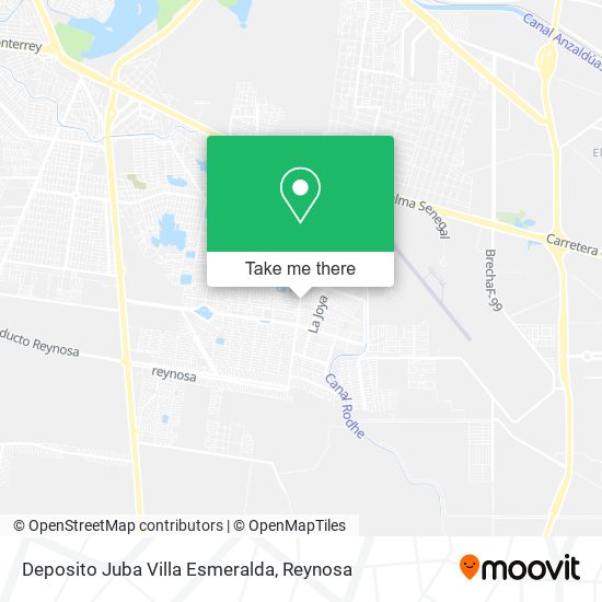Deposito Juba Villa Esmeralda map