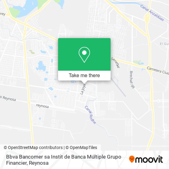 Bbva Bancomer sa Instit de Banca Múltiple Grupo Financier map