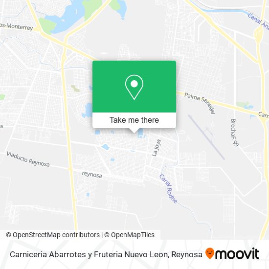 Carniceria Abarrotes y Fruteria Nuevo Leon map