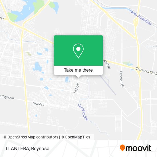 Mapa de LLANTERA