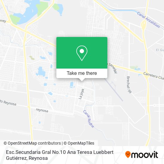 Esc.Secundaria Gral No.10 Ana Teresa Luebbert Gutiérrez map