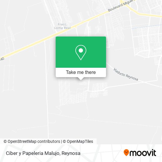 Ciber y Papeleria Malujo map