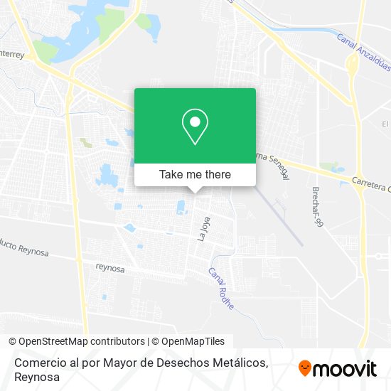 Mapa de Comercio al por Mayor de Desechos Metálicos