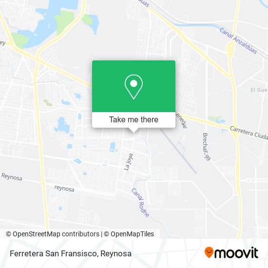 Ferretera San Fransisco map