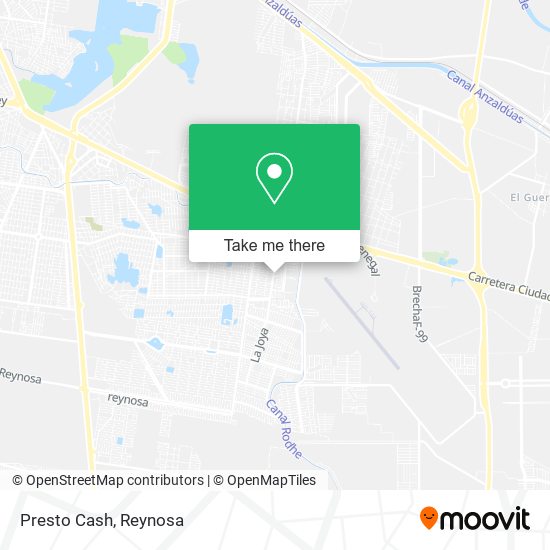 Presto Cash map