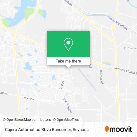 Mapa de Cajero Automático Bbva Bancomer