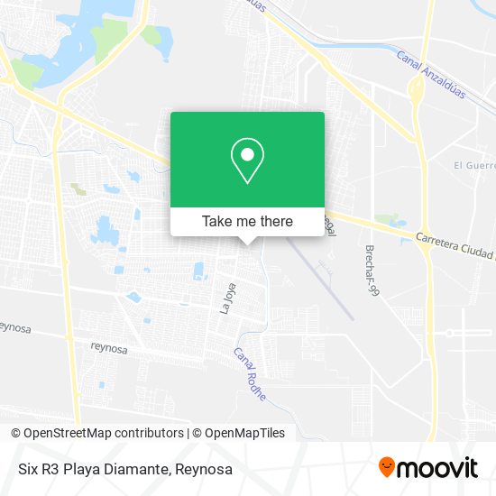Mapa de Six R3 Playa Diamante