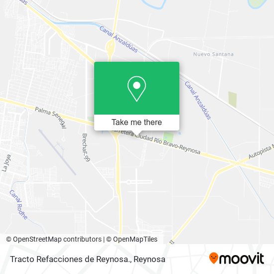 Tracto Refacciones de Reynosa. map