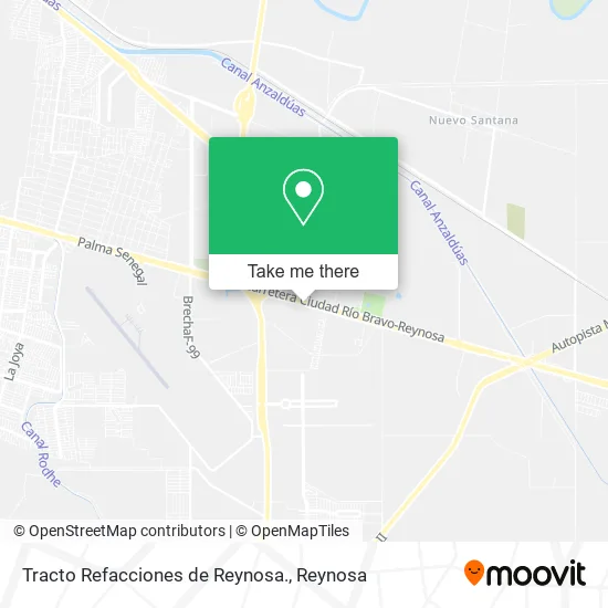 Tracto Refacciones de Reynosa. map