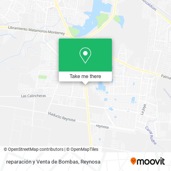 Mapa de reparación y Venta de Bombas