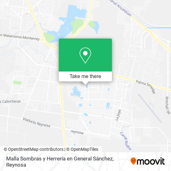 Malla Sombras y Herrería en General Sánchez map