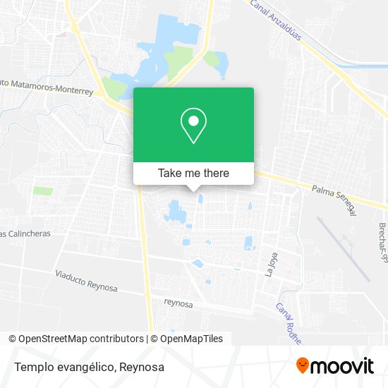 Mapa de Templo evangélico