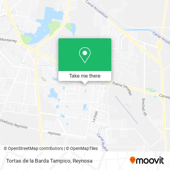 Mapa de Tortas de la Barda Tampico