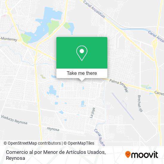 Comercio al por Menor de Artículos Usados map