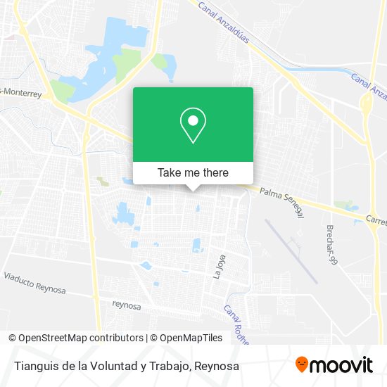 Tianguis de la Voluntad y Trabajo map