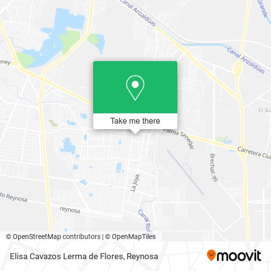 Mapa de Elisa Cavazos Lerma de Flores