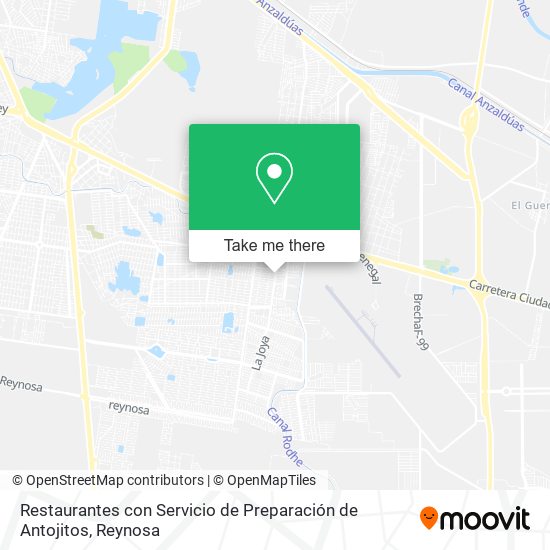 Restaurantes con Servicio de Preparación de Antojitos map