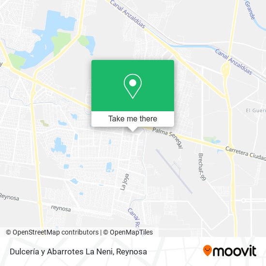 Dulcería y Abarrotes La Neni map