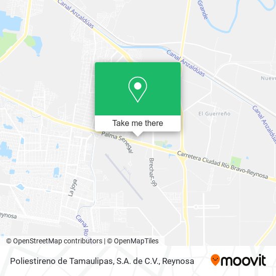 Poliestireno de Tamaulipas, S.A. de C.V. map