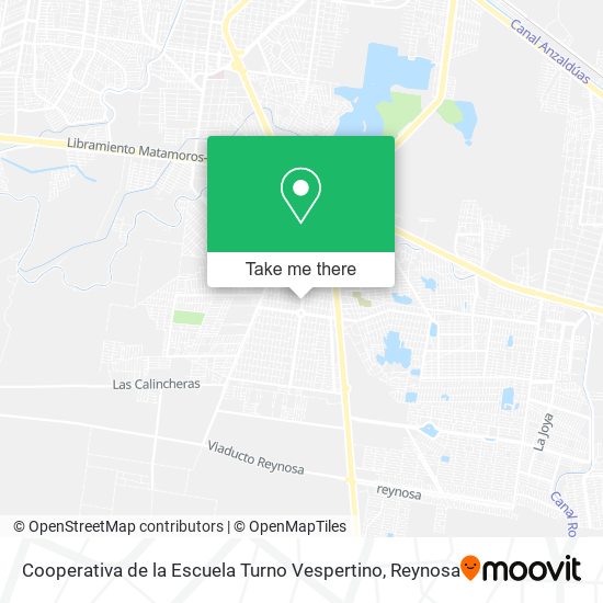 Mapa de Cooperativa de la Escuela Turno Vespertino