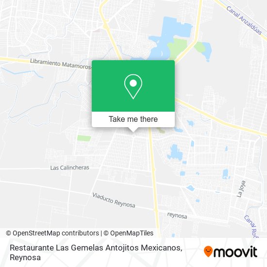 Restaurante Las Gemelas Antojitos Mexicanos map