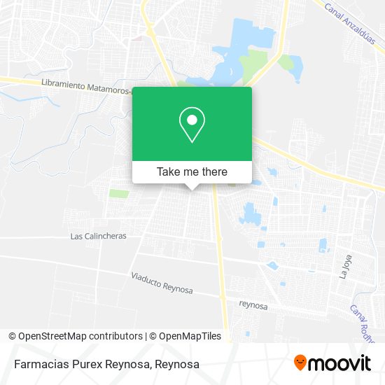 Farmacias Purex Reynosa map