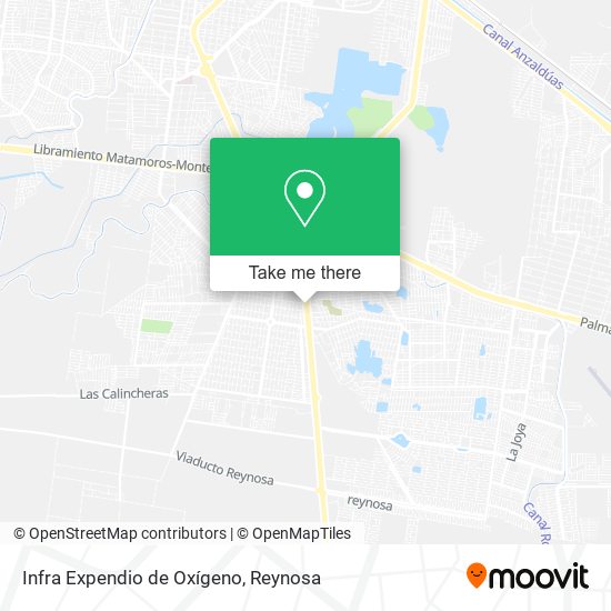 Infra Expendio de Oxígeno map
