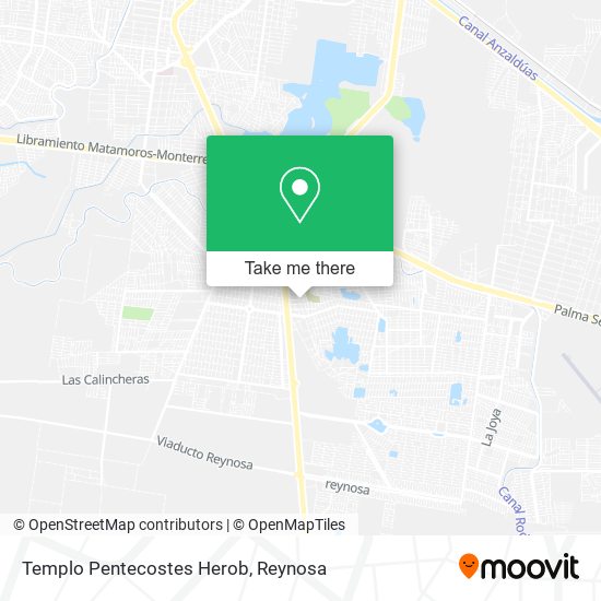 Templo Pentecostes Herob map