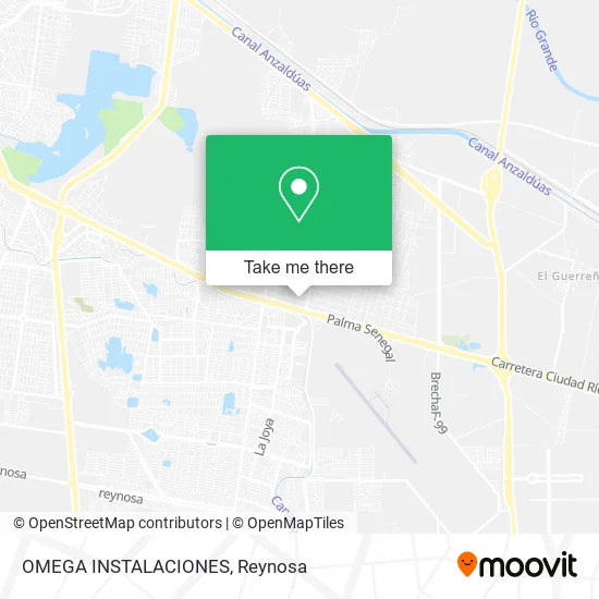 OMEGA INSTALACIONES map