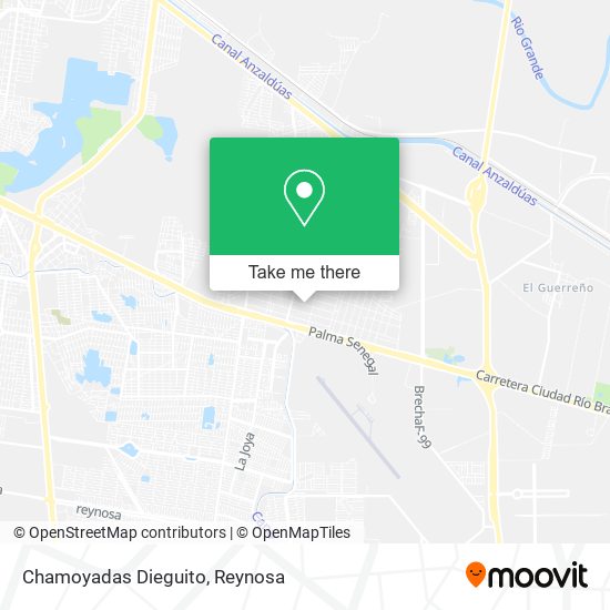 Mapa de Chamoyadas Dieguito