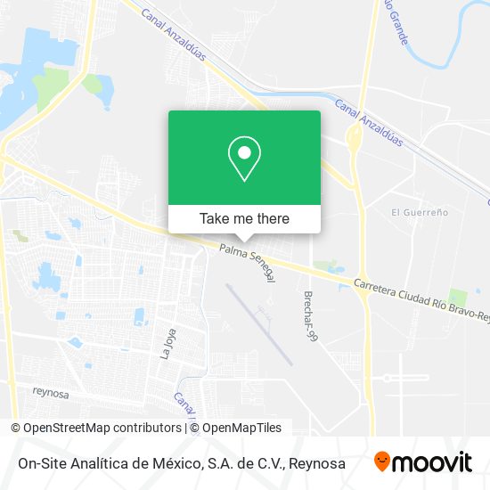 On-Site Analítica de México, S.A. de C.V. map