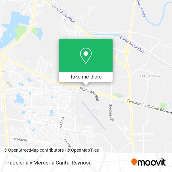 Mapa de Papeleria y Mercería Cantu