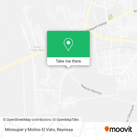 Minisuper y Molino El Vato map