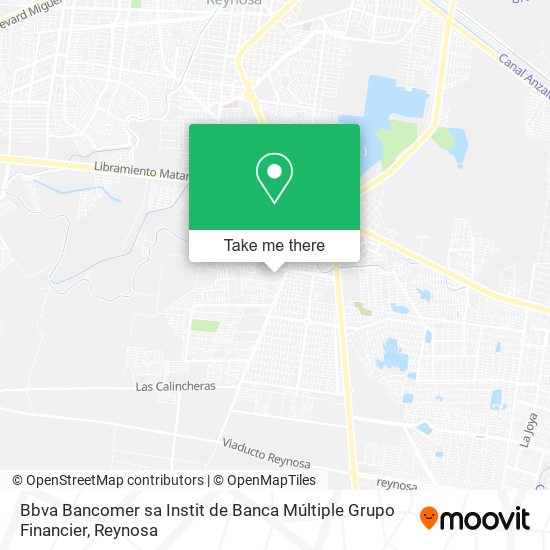Mapa de Bbva Bancomer sa Instit de Banca Múltiple Grupo Financier