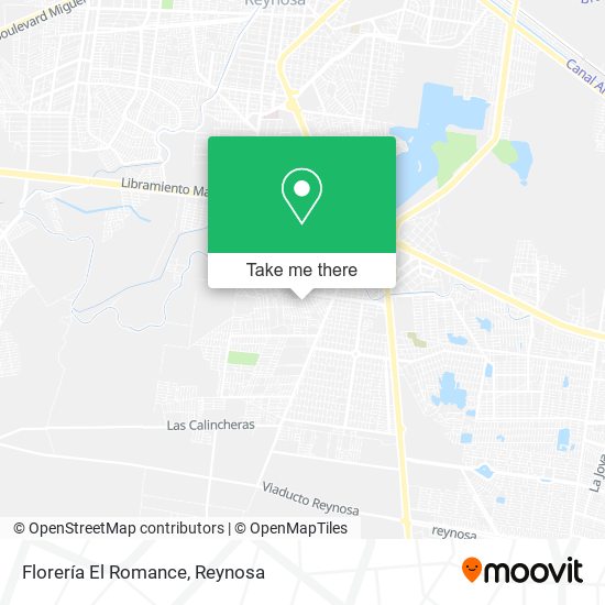 Mapa de Florería El Romance