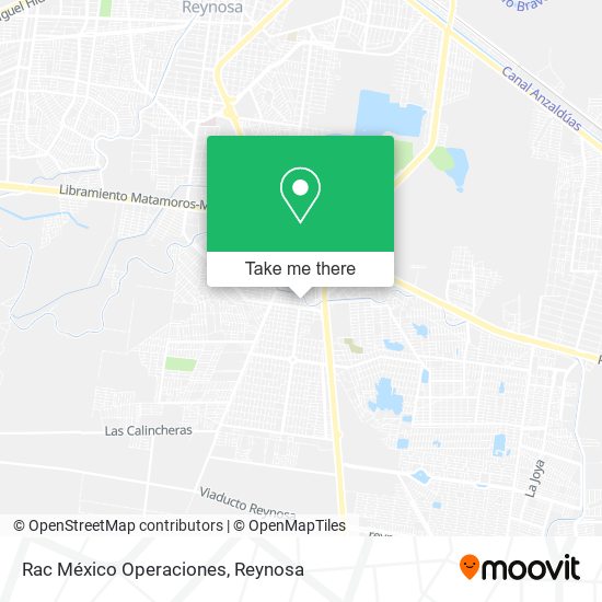 Rac México Operaciones map