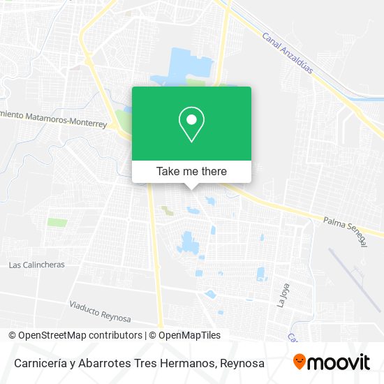 Carnicería y Abarrotes Tres Hermanos map
