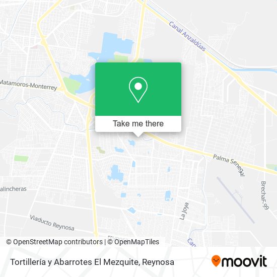 Mapa de Tortillería y Abarrotes El Mezquite