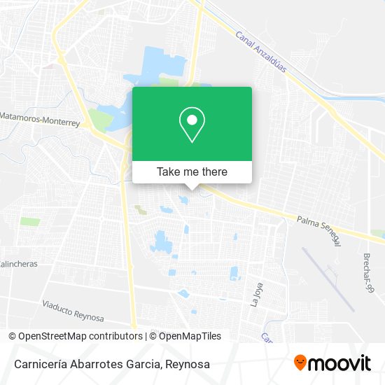Mapa de Carnicería Abarrotes Garcia