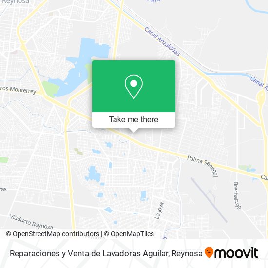 Reparaciones y Venta de Lavadoras Aguilar map