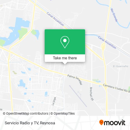 Mapa de Servicio Radio y TV