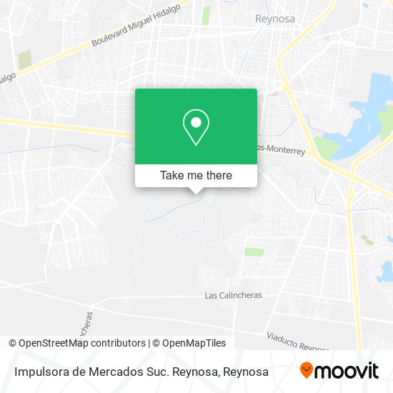 Mapa de Impulsora de Mercados Suc. Reynosa