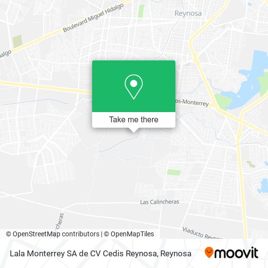 Lala Monterrey SA de CV Cedis Reynosa map