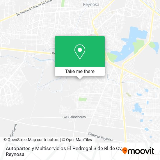 Autopartes y Multiservicios El Pedregal S de Rl de Cv map