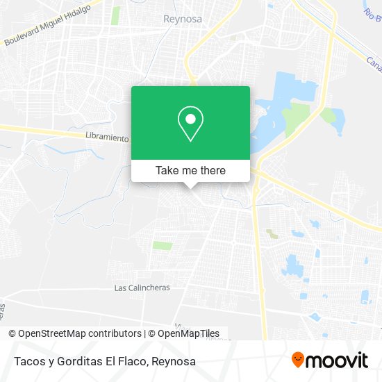 Tacos y Gorditas El Flaco map