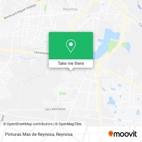Pinturas Max de Reynosa map